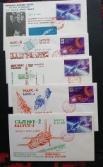 URSS-cosmos--lot 5 plicuri-FDC- circulate foto