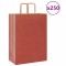 vidaXL Pungi de h&acirc;rtie 250 buc cu m&acirc;nere roșii 32x17x44 cm 4101986
