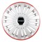 Set 4 Capace Roti, potrivite jantelor de R16, pentru Smart, model falcon argintiu cu rama rosie
