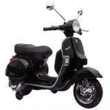 AIYAPLAY Motocicletă electrică copii Vespa PX150 12V cu baterie litiu 35W 2 motoare limitator direcție 25&deg; pentru 3-6 ani | Aosom Romania