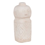 Cumpara ieftin Asztali dekor&aacute;ci&oacute;, cement, b&eacute;zs, 6,5x6,5x15 cm