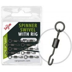 Vartej Rapid cu Anou CARP ZOOM Quick Change Spinner Swivel with Micro Ring, Nr.4, 10buc/pac foto