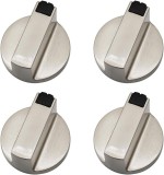 Set 4 Butoane Aragaz/Cuptor Universal Sunmostar Zinc 6mm Argintiu/Negru - Butoane Rezerva Aragaz