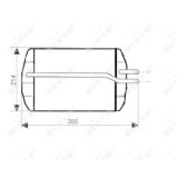 Radiator incalzire habitaclu Nrf 53633