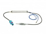 Adaptor Antena Auto Fakra cu Alimentare +12V, Amplificator Semnal Radio Audi, VW, Skoda, Seat, Fiat, Alfa Romeo, Citroen, Peugeot, Ford, BMW, Opel