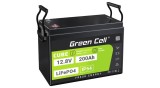 Green Cell CUBE LiFePO4 200Ah 12.8V baterie litiu fier fosfat pentru RV, solar, sistem off-grid, barca