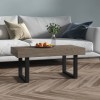 VidaXL Măsuță de cafea, gri și negru, 90x45x40 cm, MDF și fier 286101