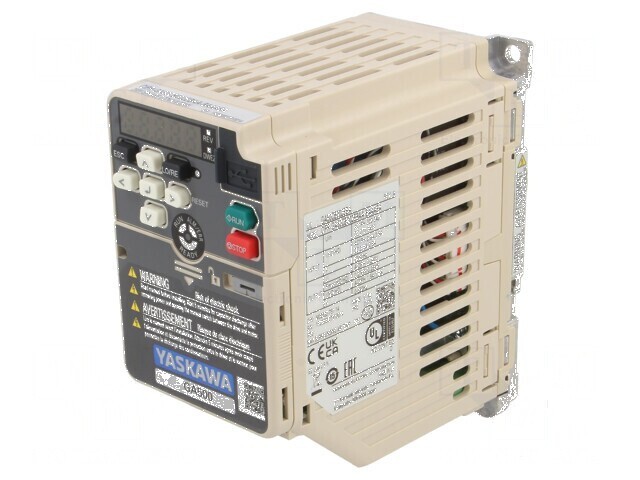 Invertor vectorial pentru motor de 0,25/0,37kW 0&divide;590Hz IP20