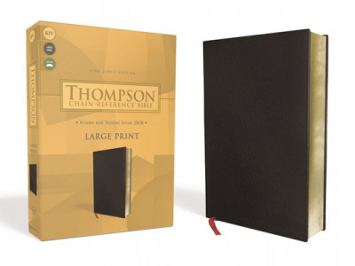 Kjv, Thompson Chain-Reference Bible, Large Print, Bonded Leather, Black, Red Letter foto