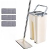Set Curatenie RavenTAG&reg;, Mop Plat, 3 Rezerve, Galeata Doua Compartimente 36x19.5x17, Clatire/Stoarcere, Doua Insertii Microfibra, Usor de Folosit, Mop