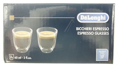 SET PAHARE ESPRESSO, 2 BUC., 60ML Espressor manual De&amp;#039;Longhi EC221.B foto