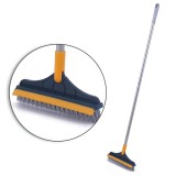 Perie Curatare Multifunctionala cu Maner Lung 103cm, Cap Rotativ 120&deg;, Aluminiu/TPR/PP, Pentru Lemn, Sticla, Faianta, Piatra
