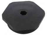 Capac de protecție negru PG36 IP54 poliamidă