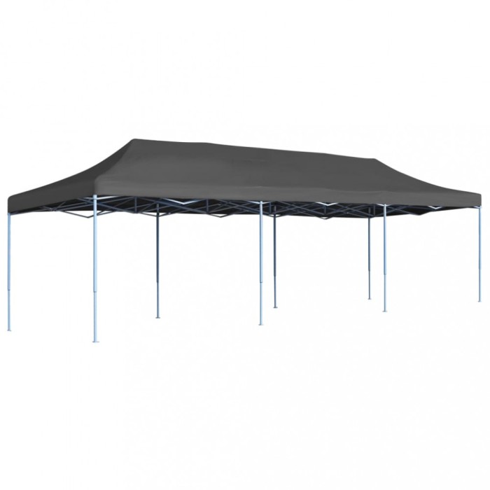 Gossi cort de petrecere pliabil, antracit, 3 x 9 m