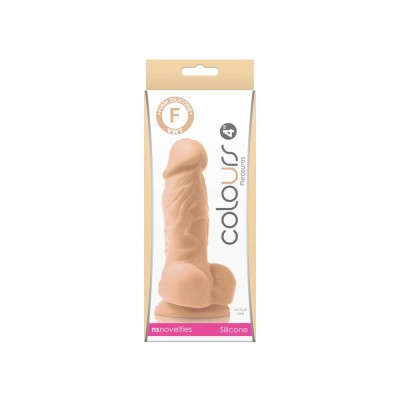 Colours Pleasures - Dildo realist, 10 cm, alb foto