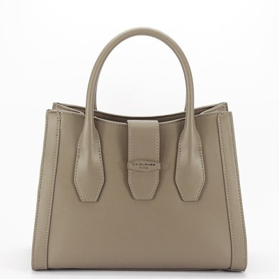 Geanta taupe medie David Jones Paris 7187-1 11 foto