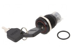 Comutator &icirc;ntrerupător cu cheie SPDT 2 pini &Oslash;19mm