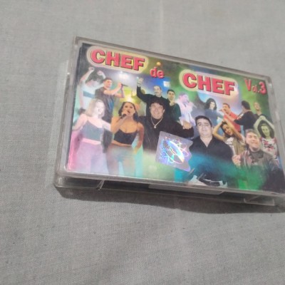 CASETA AUDIO MANELE CHEF DE CHEF VOL 3 ORIGINALA RARA!!!! foto