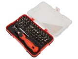 Set biți de șurubelniță 67 buc, 1/4", casetă plastic