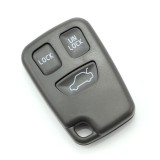 Carcasa cheie Volvo cu 3 butoane, model tip telecomanda, neagra
