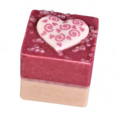 Cub de baie handmade, vegan, cu aroma de capsuni Accentra Rose 5856308, 50g