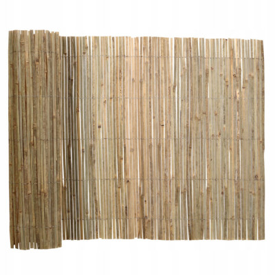 Gard delimitare spatiu, bambus, inaltime 200 cm, latime 300 cm, aspect natural foto