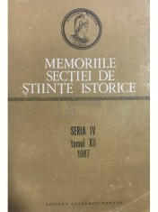 Stefan Pascu (red.) - Memoriile sectiei de stiinte istorice (Editia: 1990) foto