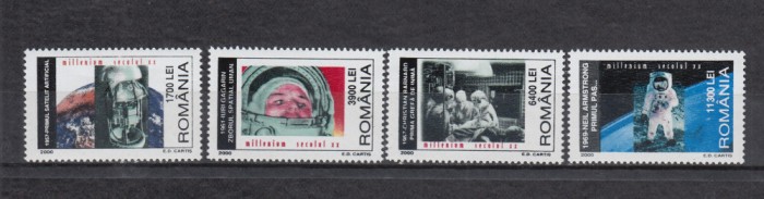 ROMANIA 2000 LP 1521 MILENIUM SECOLUL XX 2 SERIE MNH