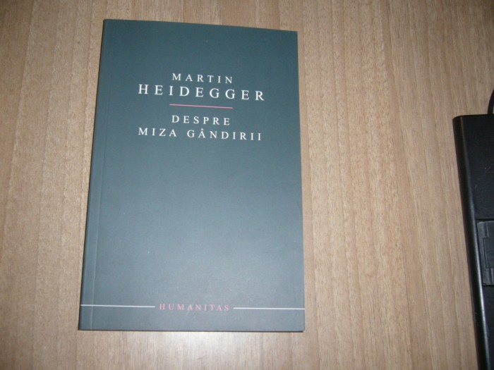 Martin Heidegger - Despre miza gandirii