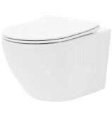 Vas WC suspendabil Rea Carlo Mini Tornado Rimless Flat N