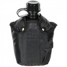 Bidon 1 litru cu husa neagra, BPA free, MFH OutsideGear Venture foto