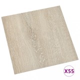 Cumpara ieftin Placi de pardoseala autoadezive, 55 buc., bej, PVC, 5,11 m&sup2;