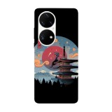 Husa compatibila cu Huawei P50 model Shinigami in Edo, Silicon, TPU, Viceversa, Transparent, Carcasa