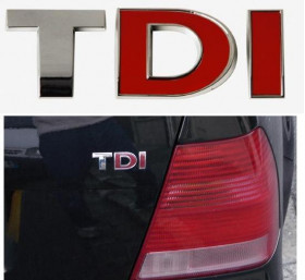Emblema metalica TDI foto