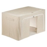 Husă de depozitare cu cadru, Bej, 70x43x40 cm, CMCLASS
