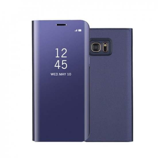Husa Samsung Galaxy J7 2017 Flip Cover Oglinda Violet