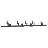 Cumpara ieftin Set feronerie pentru usi glisante, negru, 213,5 cm, otel