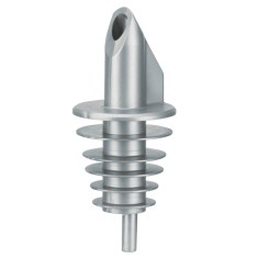 Ausgiesser - BILLY, Kunststoff, f&uuml;r 0,5 - 1,5 L Flaschen, mit 5 Lamellen, silber