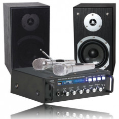 SET KARAOKE AMPLIFICATOR USB + 2 BOXE 2X35W