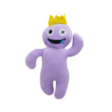 Jucarie de plus IdeallStore&reg; Rainbow Friends Roblox, Purple King, 30 cm, mov