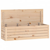 Cutie de depozitare, 109x36,5x33 cm, lemn masiv de pin