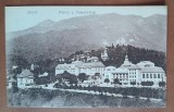 Carte postala, Sinaia, Cazinoul si Hotel Palace, perioada interbelica
