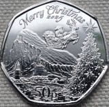 Monedă 50 pence 2025 Gibraltar, Christmas , unc