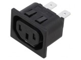 Conector alimentare AC soclu mamă 10A 250VAC C13
