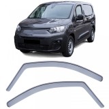 Deflector de vant, deflector de ploaie, protectie &icirc;mpotriva vantului, negru fum pentru Fiat Doblo din 23 Performance AutoTuning