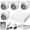 Sistem supraveghere Hikvision 4 camere 5MP Dual Light IR 30m WL 20m DVR 5MP AcuSense cu accesorii incluse HDD 500GB SafetyGuard Surveillance