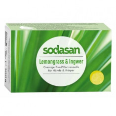Sodasan Sapun crema bio lemongrass si ghimbir 100g foto