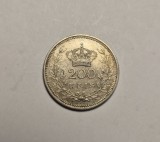 Portugalia 200 Reis 1909 Piesa Frumoasa de Colectie