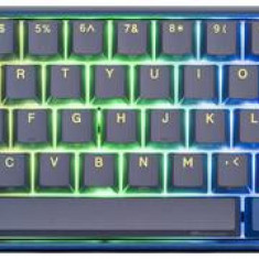 Tastatura Gaming Mecanica Ducky One 3 Daybreak Mini Cherry MX Clear RGB LED, USB, Layout US (Albastru)