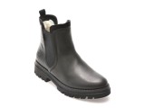 Ghete RIEKER negre, Z8584, din piele naturala